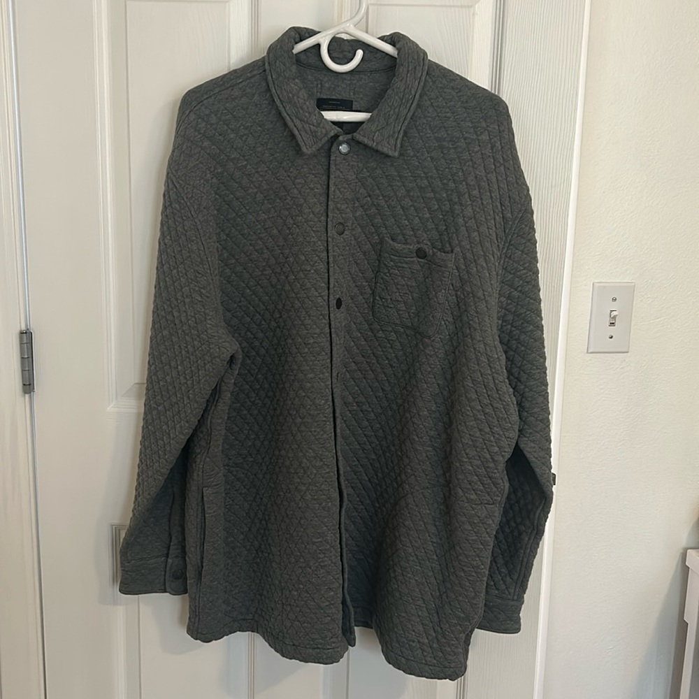 Pendleton Grey Quilted Shirt Jacket